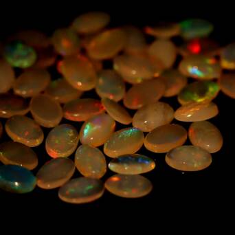 Opal multicolor 6x4 mm 51 szt.