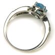 Pierścionek z topazem i cyrkoniami - 3