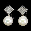 Kolczyki z perłami i cyrkoniami - 2