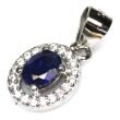 Zawieszka z szafirem i cyrkonami - 2