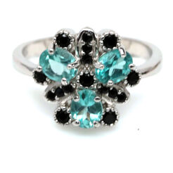 Pierścionek z apatytami i spinelami