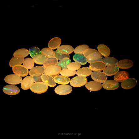 Opal multicolor 6x4 mm 41 szt.