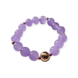 Bransoletka z lawendowymi jadeitami - 2