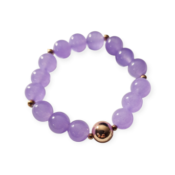 Bransoletka z lawendowymi jadeitami