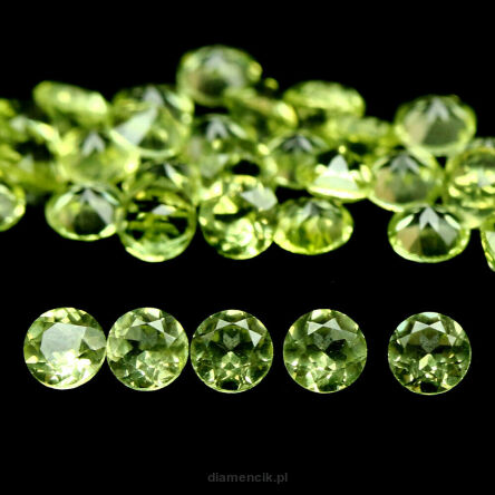 Perydot oliwin fasetowany 2,6 mm 45 szt.