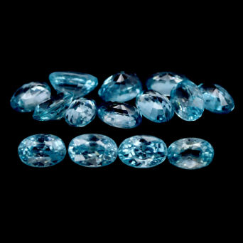 Cyrkon fasetowany 6x4 mm 14 szt.