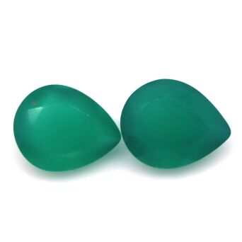 Agat fasetowany 10x8 mm para