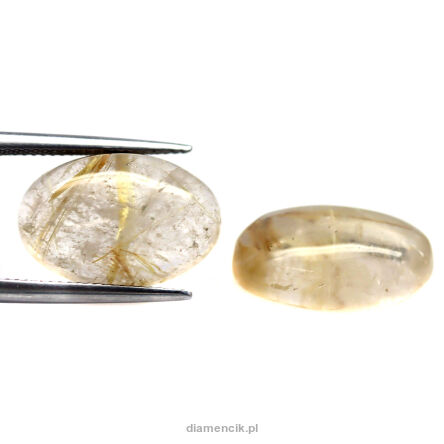 Kwarc rutylowy kaboszon 18,5x12 mm para