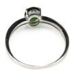 Pierścionek z diopsydem i cyrkoniami - 3