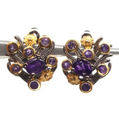 Kolczyki z ametystami
