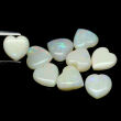 Opal multicolor serce 6 mm 9 szt. - 2