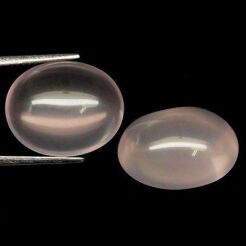 Różowy kwarc kaboszon 17x14 mm jubilerski para