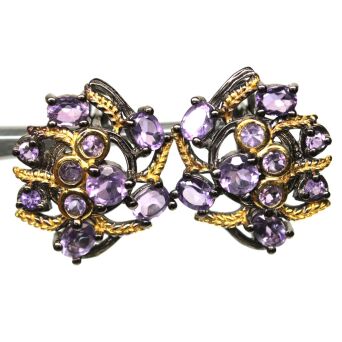 Kolczyki z ametystami