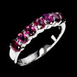 Pierścionek z malinowymi granatami - 2