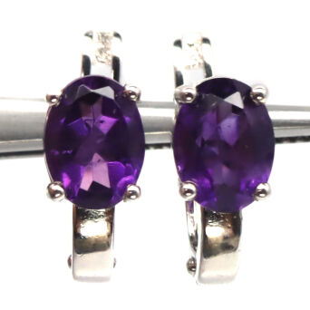 Kolczyki z ametystami