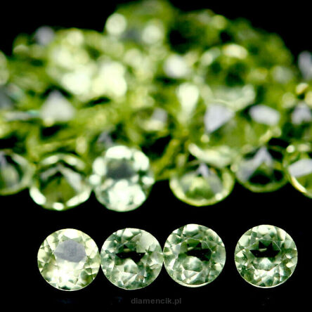 Perydot oliwin fasetowany 2,6-2,5 mm 58 szt.